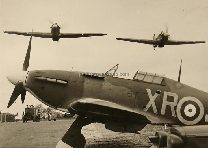 Peter Provenzano Photo Album Image_copy_072.jpg - A "shoot up" by Andrew Mamendoff and Stanley Kolendorski. Hawker Hurricane I.  RAF Station Kirton Lindsey,  March 17, 1941.